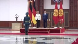 Angela Merkel Qirg'izistonda