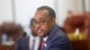 FILE - Somalia's Prime Minister Mohamed Hussein Roble speaks at the parliament in Mogadishu, Somalia, September 23, 2020. 