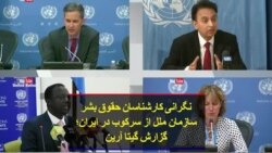 نگرانی کارشناسان حقوق بشر سازمان ملل از سرکوب در ایران؛ گزارش گیتا آرین