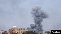 Իսրայելի հարվածները տեսանելի են Ռաֆահից