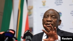 Rais wa Marekani Cyril Ramaphosa 