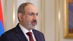 Armenian Prime Minister Nikol Pashinyan delivers an address to the nation in Yerevan, Armenia, Apr. 25, 2021.