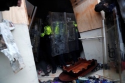 Protesters clash with Capitol police during a rally to contest the certification of the 2020 U.S. presidential election results by the U.S. Congress, at the U.S. Capitol Building in Washington, Jan. 6, 2021.