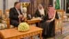 U.S. Secretary of State Michael R. Pompeo meets with Saudi King Salman bin Abdul-Aziz at the Royal Court in Riyadh, Saudi Arabia, Oct. 16, 2018. 