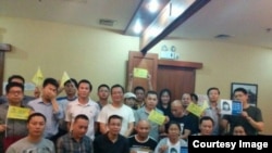 一些公民4月29日在广州举行悼念林昭活动。 （网络图片）