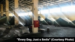 Derveni camp is the last refugee camp on mainland Greece where people live in tents.