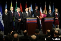 Canada's Foreign Minister Chrystia Freeland speaks during the closing news conference at the Lima Group meeting in Ottawa, Ontario, Canada, Feb. 4, 2019.