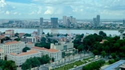 FILE - A Phnom Penh neighborhood near the Ministry of Economy and Finance in August 2021. (Aun Chhengpor/VOA Khmer)