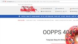 Bài viết hiện "không tồn tại".