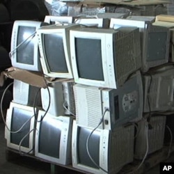 Electronic waste such as old televisions, computers, radios and cell phones is a growing environmental problem
