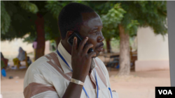 Dr Koumare Toumani, the director-general at the Kayes Hospital, says they were surprised by the first Ebola case in Mali. In a few days, however, the structure to trace and monitor cases should be in place, Kayes, Mali, Oct. 28, 2014. (Katarina Höije/VOA)