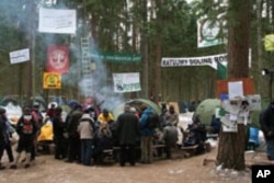 Protest against the Via Baltica Expressway in the Rospuda Valley