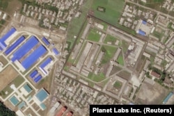 A North Korean missile production facility in the city of Hamhung is seen from a satellite image taken on June 29, 2018.