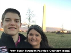 Sarah Swanson Partridge and Cale Swanson.