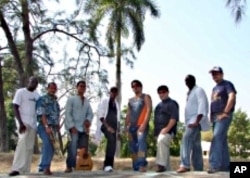 The band, Septeto Tipico Tivoli - a group of Cuban musicians - is touring schools in Vermont.