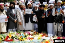 Muslims attend an event near the scene of the recent attack at London Bridge and Borough Market in central London, Britain June 7, 2017.