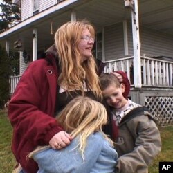 Patricia Farnelli with two of her children