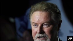 U.S band member of The Eagles, Don Henley, arrives before a screening of History of The Eagles Part One, April 25, 2013.