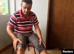 Marco Antonio Ribeiro da Silva, a 39-year-old maintenance worker at iron ore mine Vale SA, reacts during an interview with Reuters in Brumadinho, Brazil, Jan. 29, 2019.