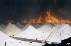 Fire at the Hajj in 1997.