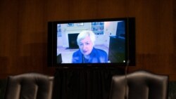 Dženet Jelen, kandidatkinja izabranog predsednika Bajdena za sekretarku finansija, svedoči putem video linka pred senatskim Odborom za finansije.