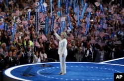 Democratic presidential candidate Hillary Clinton