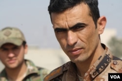 At a base overlooking the Tigris River, Iraqi Army Captain Amir Abdulsada says the fight for Mosul is more bitter than ever as militants who fled the eastern part of the city are now fighting back, Mosul, Iraq, March 1, 2017. (H. Murdock/VOA)