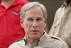 Gubernur Texas Greg Abbott di Del Rio, Texas, 21 September 2021. (AP Photo/Julio Cortez) Format: JPG
