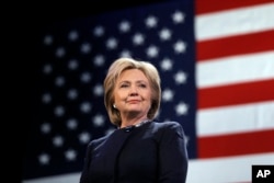 Democratic presidential candidate Hillary Clinton is introduced during a campaign stop, Jan. 22, 2016, in Rochester, N.H.