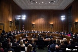 FILE - Judge Brett Kavanaugh testifies during the Senate Judiciary Committee hearing on allegations of sexual assault by Kavanaugh against Christine Blasey Ford in the early 1980s, in Washington, Sept. 27, 2018.