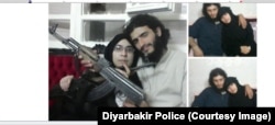 Turkish police released these photos of Afra Shaar, the Syrian woman accused of being an IS recruit, with her late husband Faysal Selimoglu.