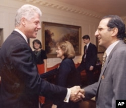 James Zogby with President Bill Clinton