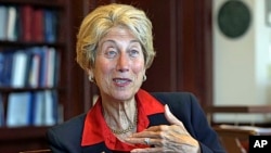 FILE - U.S. District Court Judge Shira Scheindlin, May 17, 2013.