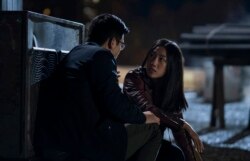 Jon Prasida plays Ryan Shen and Olivia Liang plays Nicky Shen in a new series from The CW called "Kung Fu," April 7, 2021. (Kailey Schwerman/The CW via AP)