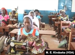 Nigerian refugee seamstresses