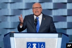 FILE - Rep. Joseph Crowley, D-N.Y., speaks during the second day of the Democratic National Convention in Philadelphia, July 26, 2016.