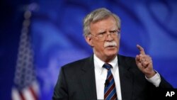 FILE - Nation Security Adviser John Bolton speaks at the Conservative Political Action Conference in Oxon Hill, Feb. 24, 2017.