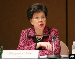 FILE - WHO Director General Margaret Chan says Ebola has killed more than 1,900 in West Africa.