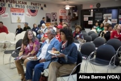 At the GOP headquarters in El Paso, Texas, voters gathered moments before U.S. Sen. Ted Cruz, R-Texas, narrowly defeated Democratic challenger Beto O'Rourke Tuesday, Nov. 6, 2018.
