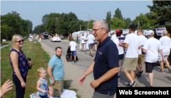 North Dakota Republican Rep. Kevin Cramer, right, is locked in one of the tightest Senate races in the country, with sitting Sen. Heidi Heitkamp.