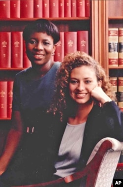 Layli Miller-Muro(seated) successfully litigated on behalf of Fauziya Kassindja, who would have faced female genital mutilation before she was granted asylum in the US.