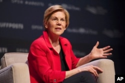 Democratic presidential candidate Sen. Elizabeth Warren, D-Mass., speaks at the Heartland Forum held on the campus of Buena Vista University in Storm Lake, Iowa, March 30, 2019.
