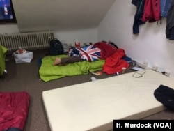 Many refugees and other migrants Mannheim, Germany, Nov. 22, 2015, say they are exhausted after their journey to Europe, which usually includes miles of walking, sleeping outdoors and a sometimes deadly journey on a rubber boat.