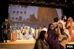 More than 80 actors and singers are involved in the performance. (Photo: John Owens for VOA)