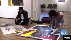 Artists James Terrell and Zsudayka Nzinga Terrell explore their identity and express it through their art works.