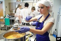 One student team made an Aztec soup, which is like a tortilla chicken soup.