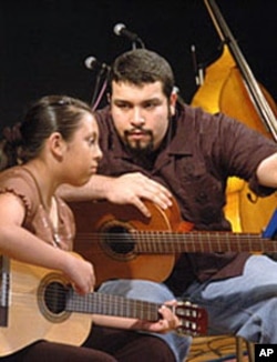 Hugo Arroyo began studying at Los Cenzontles when he was 8 and now teaches there.