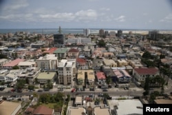 A view of the Victoria Island district in Nigeria's commercial capital Lagos, April 19, 2016.