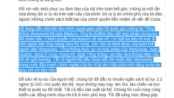 Bản dịch của VnExpress cắt bỏ câu: "Chủ nghĩa xã hội hủy hoại các quốc gia."