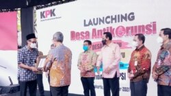 KPK meresmikan Desa Antikorupsi pertama di Indonesia, di Yogyakarta, Rabu (1/12). (Foto: VOA/Nurhadi)